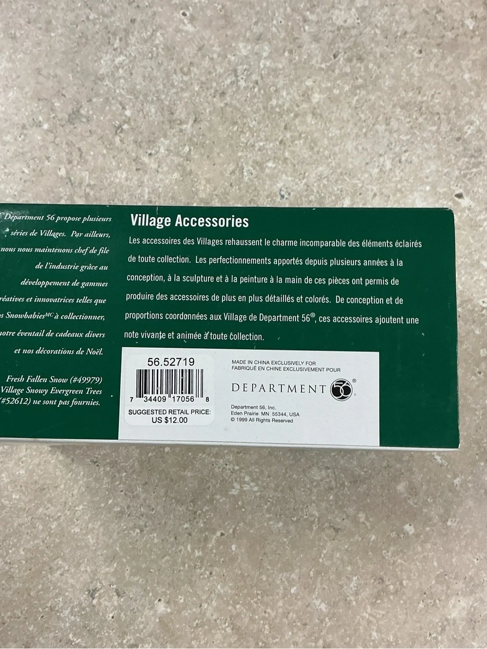 Department 56 Village Accessories Slate Stone Path Straight Set Of 4 # 56.52719